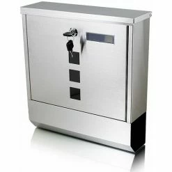 BITUXX Edelstahl Briefkasten Design Wand Haus Postkasten Postbriefkasten Zeitungsfach