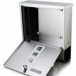 BITUXX Edelstahl Briefkasten Design Wand Haus Postkasten Postbriefkasten Zeitungsfach -BITUXX Geschäft 10496185 3