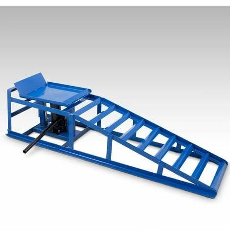 BITUXX 2 Auto PKW Auffahrrampen 2T Mit Wagenheber Wartungsrampe Hebebühne 2000kg – Bild 2