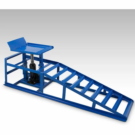 BITUXX 2 Auto PKW Auffahrrampen 2T Mit Wagenheber Wartungsrampe Hebebühne 2000kg – Bild 3