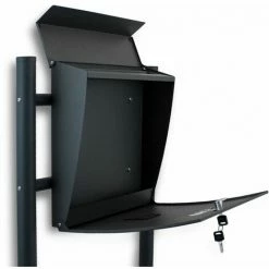 BITUXX Standbriefkasten Briefkastenanlage Briefkasten Einwurf Oben Dunkelgrau -BITUXX Geschäft 10496274 3