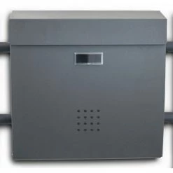 BITUXX Standbriefkasten Briefkastenanlage Briefkasten Einwurf Oben Dunkelgrau -BITUXX Geschäft 10496274 4