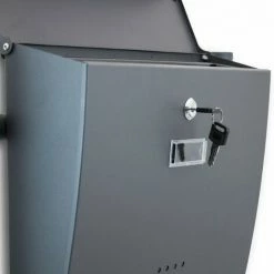 BITUXX Standbriefkasten Briefkastenanlage Briefkasten Einwurf Oben Dunkelgrau -BITUXX Geschäft 10496274 5