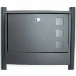 BITUXX Standbriefkasten Briefkasten Mailbox Briefkastenanlage Zeitungsfach Dunkelgrau 3 BITUXX Standbriefkasten Briefkasten Mailbox Briefkastenanlage Zeitungsfach Dunkelgrau -BITUXX Geschäft 10496278 4