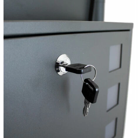 BITUXX Standbriefkasten Briefkasten Mailbox Briefkastenanlage Zeitungsfach Dunkelgrau BITUXX Standbriefkasten Briefkasten Mailbox Briefkastenanlage Zeitungsfach Dunkelgrau -BITUXX Geschäft 10496278 5