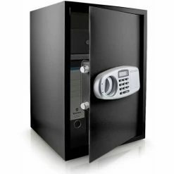 BITUXX Tresor Wandtresor Möbeltresor Safe Aktentresor Geldschrank Maße(B/H/T): 350 Mm X 520 Mm X 360 Mm - Türstärke: 4 Mm Schwarz