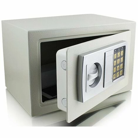 BITUXX Elektronischer Möbeltresor Minitresor Wandtresor Minisafe Wandsafe Maße(B/H/T): 310 mm x 200 mm x 220 mm - Türstärke: 3 mm lichtgrau BITUXX Elektronischer Möbeltresor Minitresor Wandtresor Minisafe Wandsafe Maße(B/H/T): 310 Mm X 200 Mm X 220 Mm - Türstärke: 3 Mm Lichtgrau -BITUXX Geschäft 10591389 1