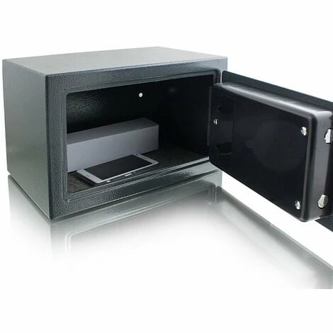 BITUXX Elektronischer Möbeltresor Minitresor Wandtresor Wandsafe Schranktresor Maße(B/H/T): 310 mm x 200 mm x 220 mm - Türstärke: 3 mm grau BITUXX Elektronischer Möbeltresor Minitresor Wandtresor Wandsafe Schranktresor Maße(B/H/T): 310 Mm X 200 Mm X 220 Mm - Türstärke: 3 Mm Grau -BITUXX Geschäft 10591396 2