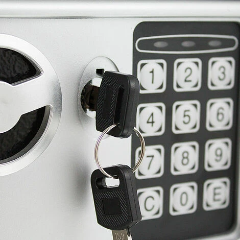 BITUXX Mini Tresor Zahlenschloss elektronisch Minisafe Wandtresor Wandsafe Grau Tresor Maße(B/H/T): 230mm x 170mm x 170mm Türstärke: 3 mm BITUXX Mini Tresor Zahlenschloss Elektronisch Minisafe Wandtresor Wandsafe Grau Tresor Maße(B/H/T): 230mm X 170mm X 170mm Türstärke: 3 Mm -BITUXX Geschäft 10591403 4