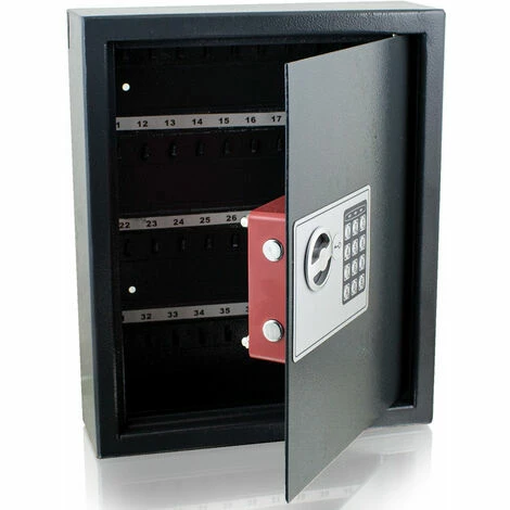 BITUXX Safe Tresor Elektronisch Schlüsselsafe Schlüsselkasten Schlüsselboard Grau – Bild 3