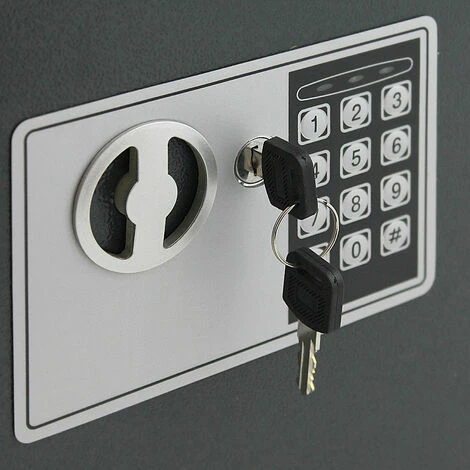 BITUXX Safe Tresor Elektronisch Schlüsselsafe Schlüsselkasten Schlüsselboard Grau – Bild 4