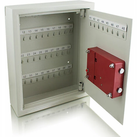 BITUXX Safe Tresor Elektronisch Schlüsselsafe Schlüsselkasten Schlüsselboard Lichtgrau – Bild 3