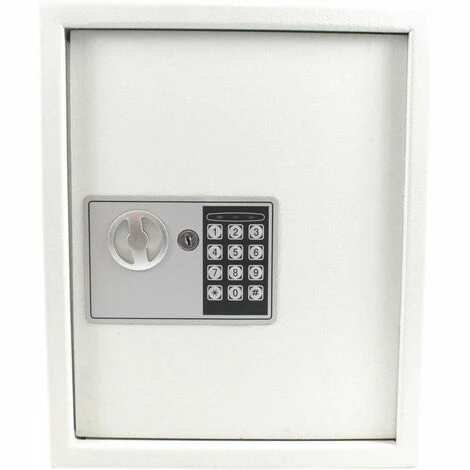 BITUXX Safe Tresor Elektronisch Schlüsselsafe Schlüsselkasten Schlüsselboard Lichtgrau – Bild 5