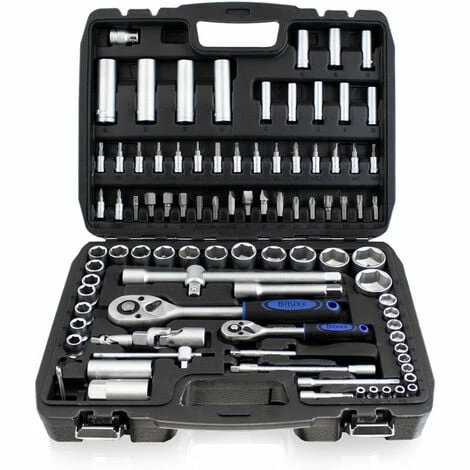 BITUXX Werkzeugkoffer 94tlg. Knarrenkasten Ratschenkasten Nusskasten Bitsatz BITUXX Werkzeugkoffer 94tlg. Knarrenkasten Ratschenkasten Nusskasten Bitsatz -BITUXX Geschäft 10591462 3