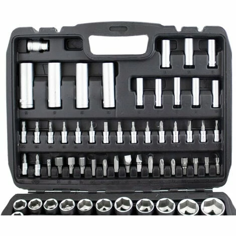 BITUXX Werkzeugkoffer 94tlg. Knarrenkasten Ratschenkasten Nusskasten Bitsatz BITUXX Werkzeugkoffer 94tlg. Knarrenkasten Ratschenkasten Nusskasten Bitsatz -BITUXX Geschäft 10591462 5