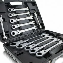 BITUXX 12 Tlg Flexible Ratschenschlüssel Ringschlüssel Knarren Ratschen SET -BITUXX Geschäft 10591476 4