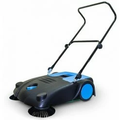 BITUXX Handkehrmaschine Kehrbesen Kehrgerät Seitenbesen 700mm Arbeitsbreite