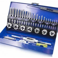 BITUXX 32tlg Gewindeschneid Satz M3-M12 Gewindeschneider Gewindebohrer M3 M4 M5 M6 M8 M10 M12 Vorder- Mitten- Fertigschneider