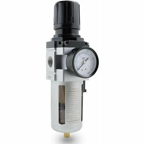 BITUXX Druckluft Wartungseinheit 1/2" Druckminderer Wasserabscheider Öler Filter