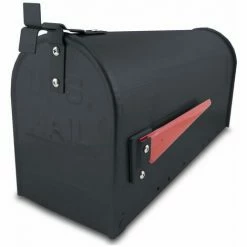BITUXX US Mailbox Amerikanischer Briefkasten Schwarz Standbriefkasten Mit Standhalterung -BITUXX Geschäft 10591717 3