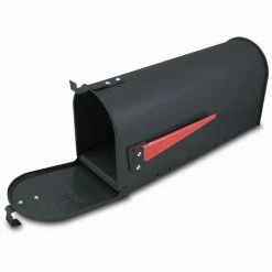 BITUXX US Mailbox Amerikanischer Briefkasten Schwarz Standbriefkasten Mit Standhalterung -BITUXX Geschäft 10591717 4