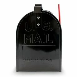 BITUXX US Mailbox Amerikanischer Briefkasten Schwarz Standbriefkasten Mit Standhalterung -BITUXX Geschäft 10591717 5