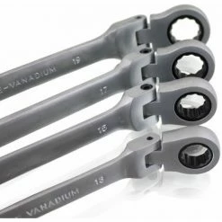 BITUXX 12 Teiliges Ratschenschlüssel Ratschen Ringschlüssel Knarren Ratschen 72 Zähne / 5 Grad Rückstellwinkel / Größen 6mm Bis 19mm -BITUXX Geschäft 10591755 3