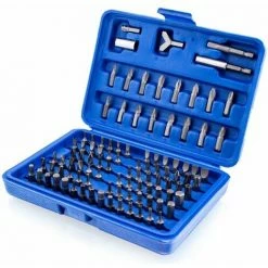 BITUXX Bitsatz 100tg Bitset Werkzeugkoffer Sechskant Vielzahn Bit Box Torx Innen Inbus