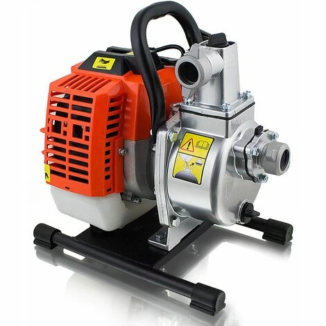 BITUXX Benzin Wasserpumpe 32ccm Motorpumpe Benzinwasserpumpe Gartenpumpe Garten Bis 6000 Liter/h 1,0 Zoll Förderlänge 30m 1,23 PS