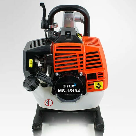 BITUXX Benzin Wasserpumpe 32ccm Motorpumpe Benzinwasserpumpe Gartenpumpe Garten Bis 6000 Liter/h 1,0 Zoll Förderlänge 30m 1,23 PS – Bild 3