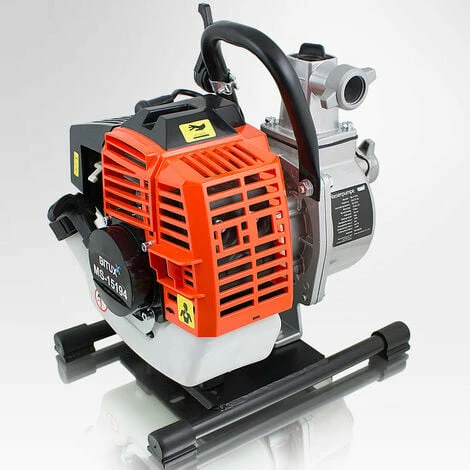 BITUXX Benzin Wasserpumpe 32ccm Motorpumpe Benzinwasserpumpe Gartenpumpe Garten Bis 6000 Liter/h 1,0 Zoll Förderlänge 30m 1,23 PS – Bild 4