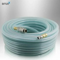 BITUXX 20 Meter PVC Druckluftschlauch Mit 1/4 Schnellkupplung Kompressoren 20m