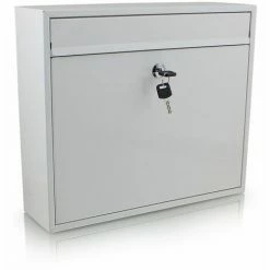 BITUXX Post Briefkasten Weiß Postbriefkasten Wandbriefkasten Postkasten Mailbox