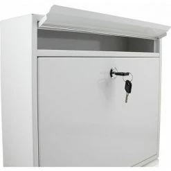 BITUXX Post Briefkasten Weiß Postbriefkasten Wandbriefkasten Postkasten Mailbox -BITUXX Geschäft 10701725 3