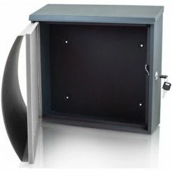 BITUXX Design Metall Briefkasten Mit Zeitungsfach Grau Hausbriefkasten Postkasten Wand -BITUXX Geschäft 10701732 3