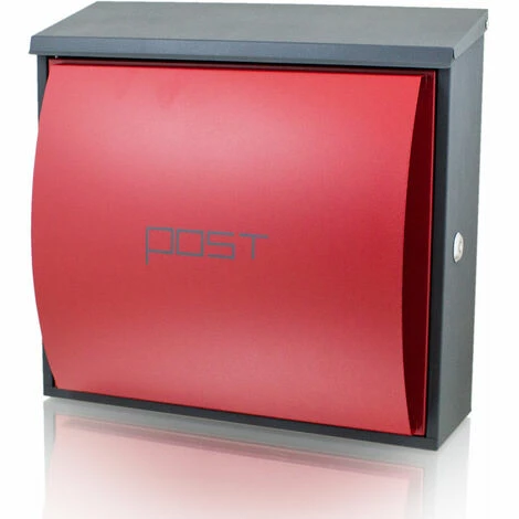 BITUXX Design Briefkasten Postkasten Rot Grau Wandbriefkasten Metall Hausbriefkasten BITUXX Design Briefkasten Postkasten Rot Grau Wandbriefkasten Metall Hausbriefkasten -BITUXX Geschäft 10701733 1