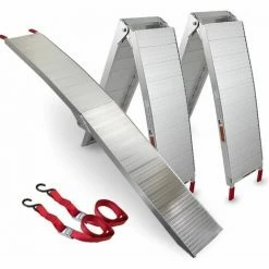 BITUXX 2x ALU-Auffahrrampen 2m Motorradrampe Verladerampe Quad 340kg Auto Pkw