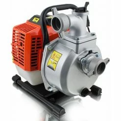 BITUXX Benzin Wasserpumpe 43ccm Motorpumpe Benzinwasserpumpe Gartenpumpe Garten Bis 15000 Liter/h 1,5 Zoll Förderlänge 35m 1,7PS