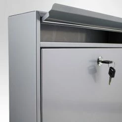 BITUXX Metall Post Briefkasten Silbergrau Grau Postbriefkasten Wandbriefkasten Postkasten -BITUXX Geschäft 11316065 3