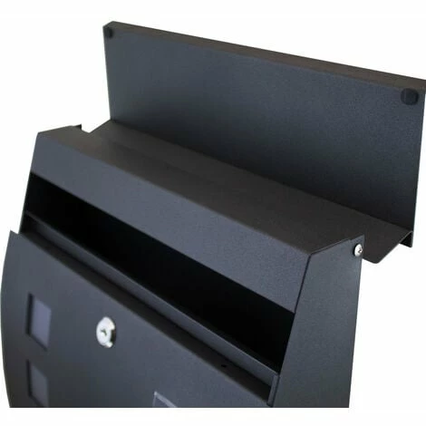 Bituxx Design Briefkasten 16413 Wandbriefkasten Postkasten Anthrazit Graphit – Bild 3
