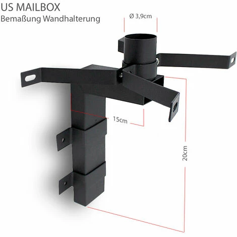 BITUXX Wandhalter Wandbefestigung für US Mailbox Amerkanischer Briefkasten Letterbox BITUXX Wandhalter Wandbefestigung Für US Mailbox Amerkanischer Briefkasten Letterbox -BITUXX Geschäft 11717280 2