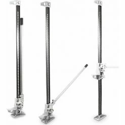 BITUXX Offroad Wagenheber SUV Farm Jack 3000 Kg 3T Hebebühne PKW ATV Heber Geländewagen In Grau Max. Hubhöhe Ca. 132 Cm