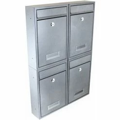 BITUXX Mini Briefkasten Wandbriefkasten Erweiterbar Briefkastenanlage Anthrazit -BITUXX Geschäft 13236778 5