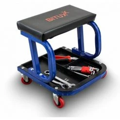 BITUXX Werkstatthocker Werkstattsitz Arbeitshocker Rollhocker Arbeitsstuhl Sitz