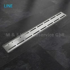 BITUXX 80cm Edelstahl Duschrinnen Ablaufrinnen Bodenablauf Duschrinne Duschablauf Line