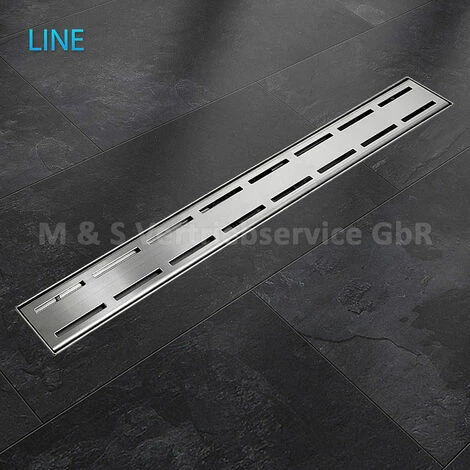 BITUXX 80cm Edelstahl Duschrinnen Ablaufrinnen Bodenablauf Duschrinne Duschablauf Line