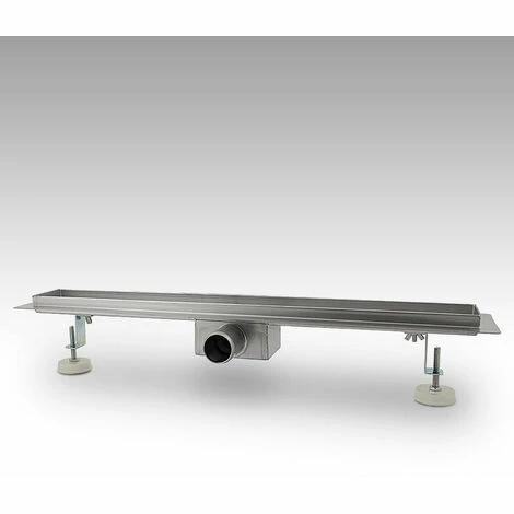 BITUXX 60cm Edelstahl Duschrinnen Ablaufrinnen Bodenablauf Duschrinne Duschablauf Streifen – Bild 2