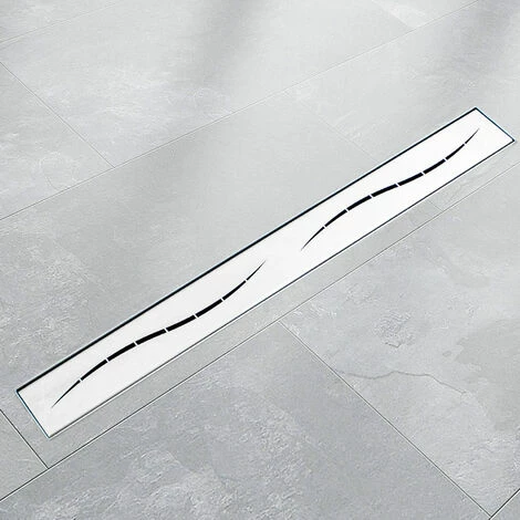 BITUXX 110cm Edelstahl Duschrinnen Ablaufrinnen Bodenablauf Duschrinne Duschablauf Streifen 1 BITUXX 110cm Edelstahl Duschrinnen Ablaufrinnen Bodenablauf Duschrinne Duschablauf Streifen