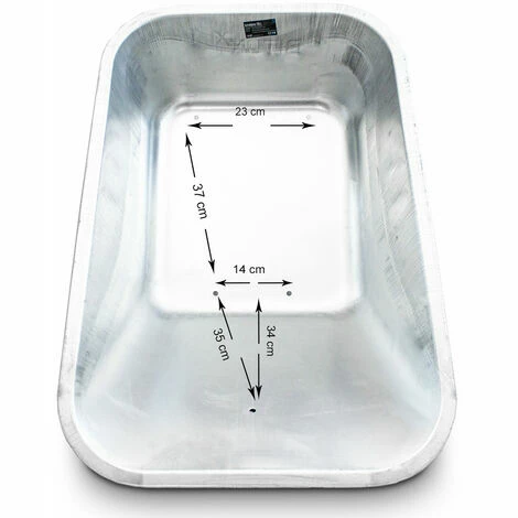 BITUXX Ersatz Schubkarren Mulde 100L Wanne Schiebkarre Bauschubkarre Verzinkt BITUXX Ersatz Schubkarren Mulde 100L Wanne Schiebkarre Bauschubkarre Verzinkt -BITUXX Geschäft 14455574 4