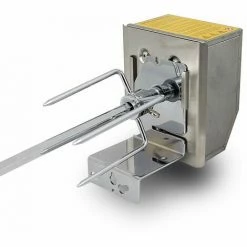 BITUXX Elektrischer Grillspieß Drehspieß Drehspiess Grill Gasgrill Rotisserie BBQ Spieß Mit Motor 90cm 0,90m Inkl 2 Fleischnadeln -BITUXX Geschäft 15301634 5